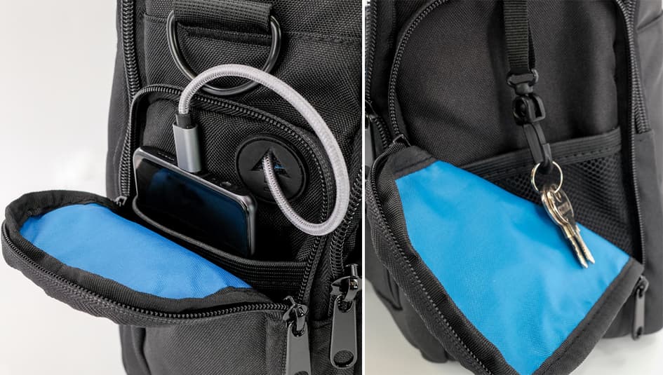 STOP 3-in-1 Multifunktions-Tasche RPET NIAS, schwarz