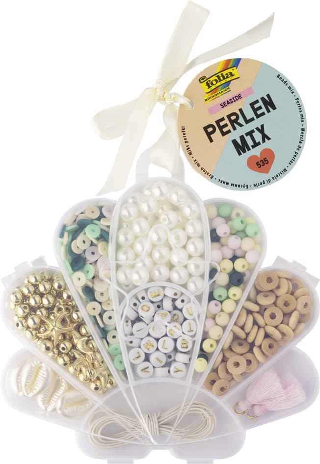 folia Perlen-Mix SEASIDE, 535 Teile