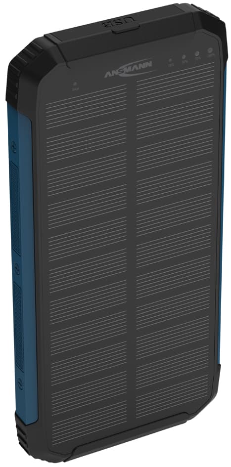 ANSMANN Powerbank PB212W mit Solar, 10.000 mAh