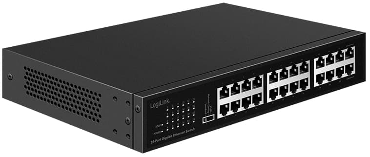 LogiLink 19,  Gigabit Ethernet Switch, 24-Port, Unmanaged
