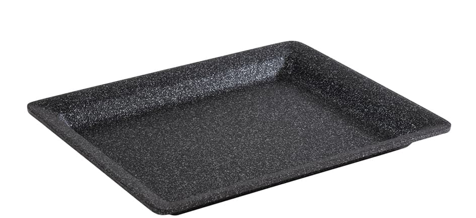 APS Tablett FROSTFIRE, (B)325 x (T)265 mm, silber-schwarz