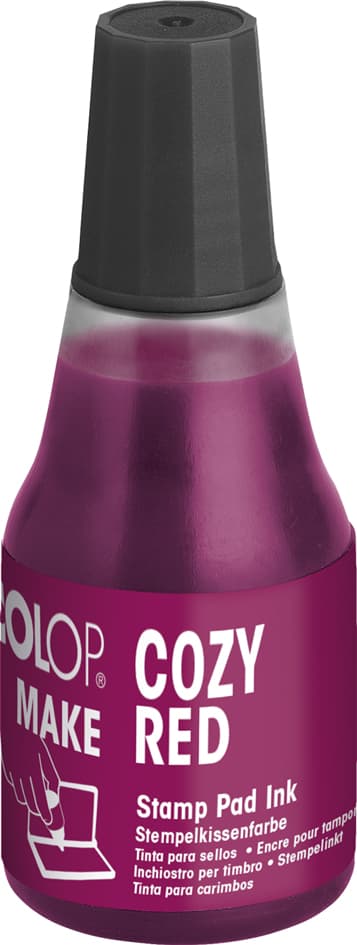 COLOP Stempelfarbe MAKE, 25 ml, cozy red