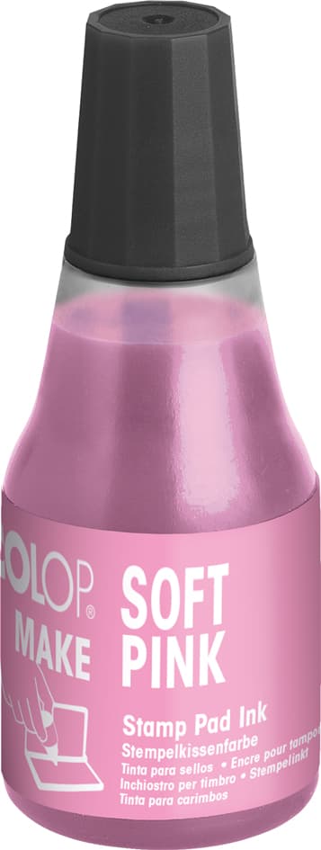 COLOP Stempelfarbe MAKE, 25 ml, soft pink