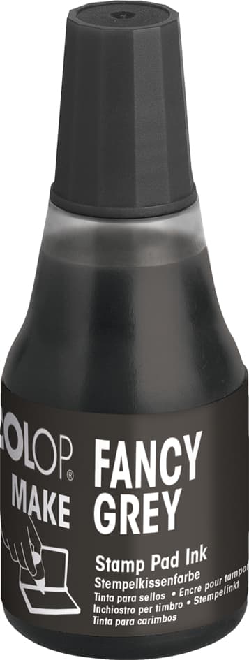 COLOP Stempelfarbe MAKE, 25 ml, fancy grey
