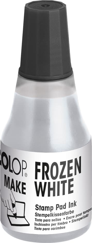 COLOP Stempelfarbe MAKE, 25 ml, frozen white