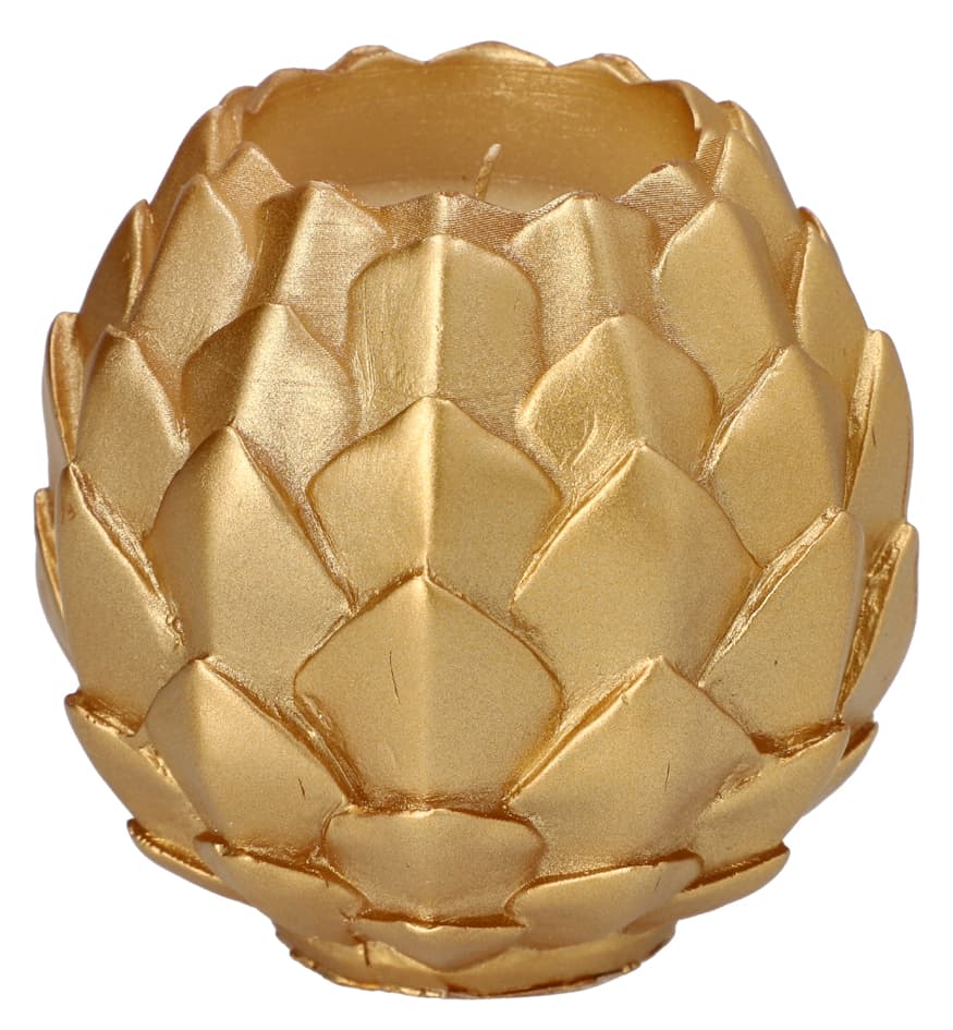 STARPAK Kugelkerze , Pine Cone, , gold