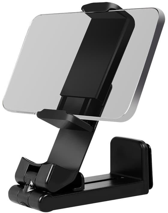 LogiLink Smartphone-Ständer, faltbar & klemmbarer, schwarz