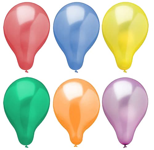 PAPSTAR Luftballons , Metallic, , farbig sortiert