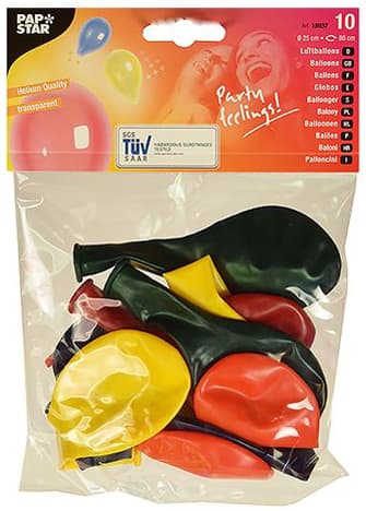 PAPSTAR Luftballons , Crystal, , farbig sortiert