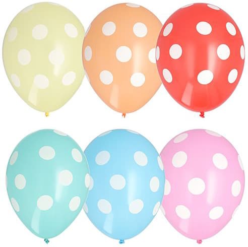 PAPSTAR Luftballons , Dots, , farbig sortiert
