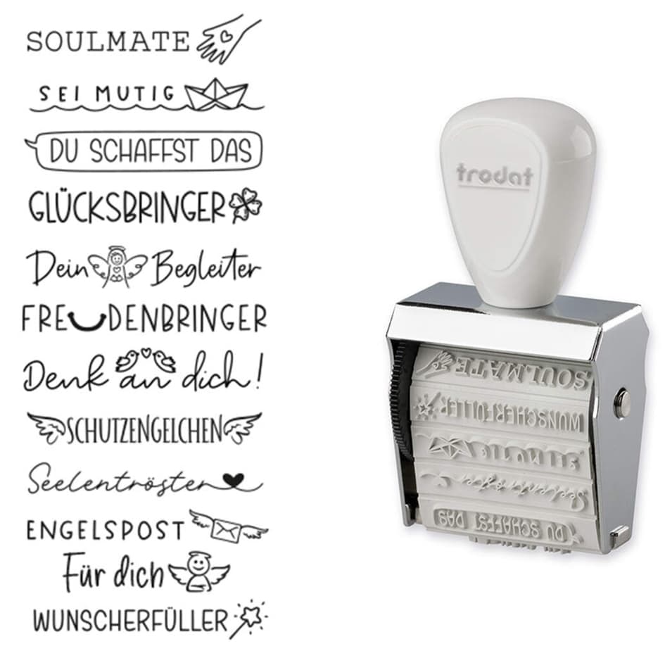 trodat Kreativstempel-Set Creative Mini , Engelspost,