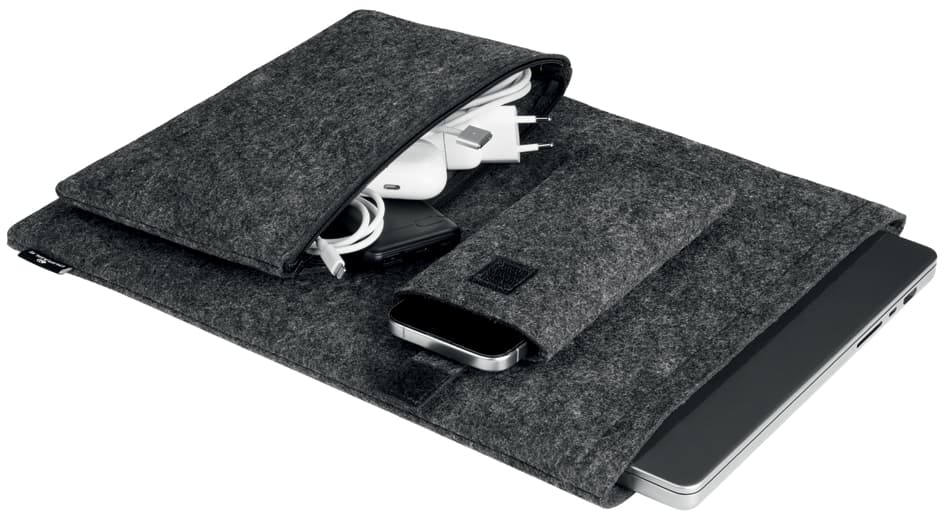 DURABLE Laptophülle MultiBag EFFECT, 16,4, , PET-Filz, grau