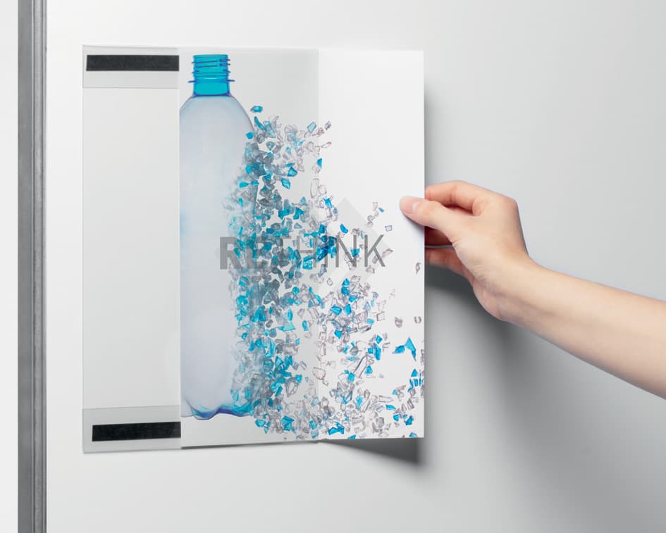 DURABLE Infohalter rPET, DIN A4, magnethaftend, transparent