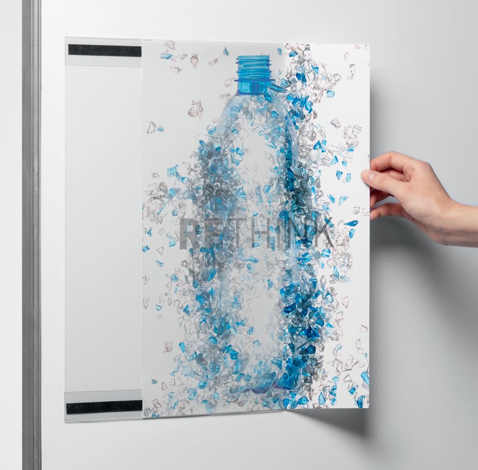 DURABLE Infohalter rPET, DIN A3, magnethaftend, transparent