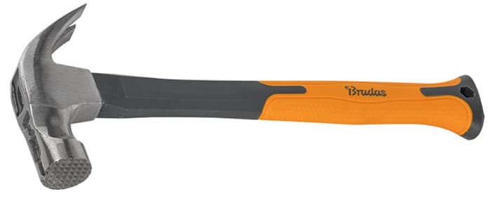Bradas Latthammer, 450 g, anthrazit/orange, Länge: 340 mm
