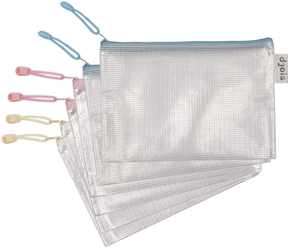 djois Reißverschlusstasche ZIPPER Pastell, DIN A5, PVC