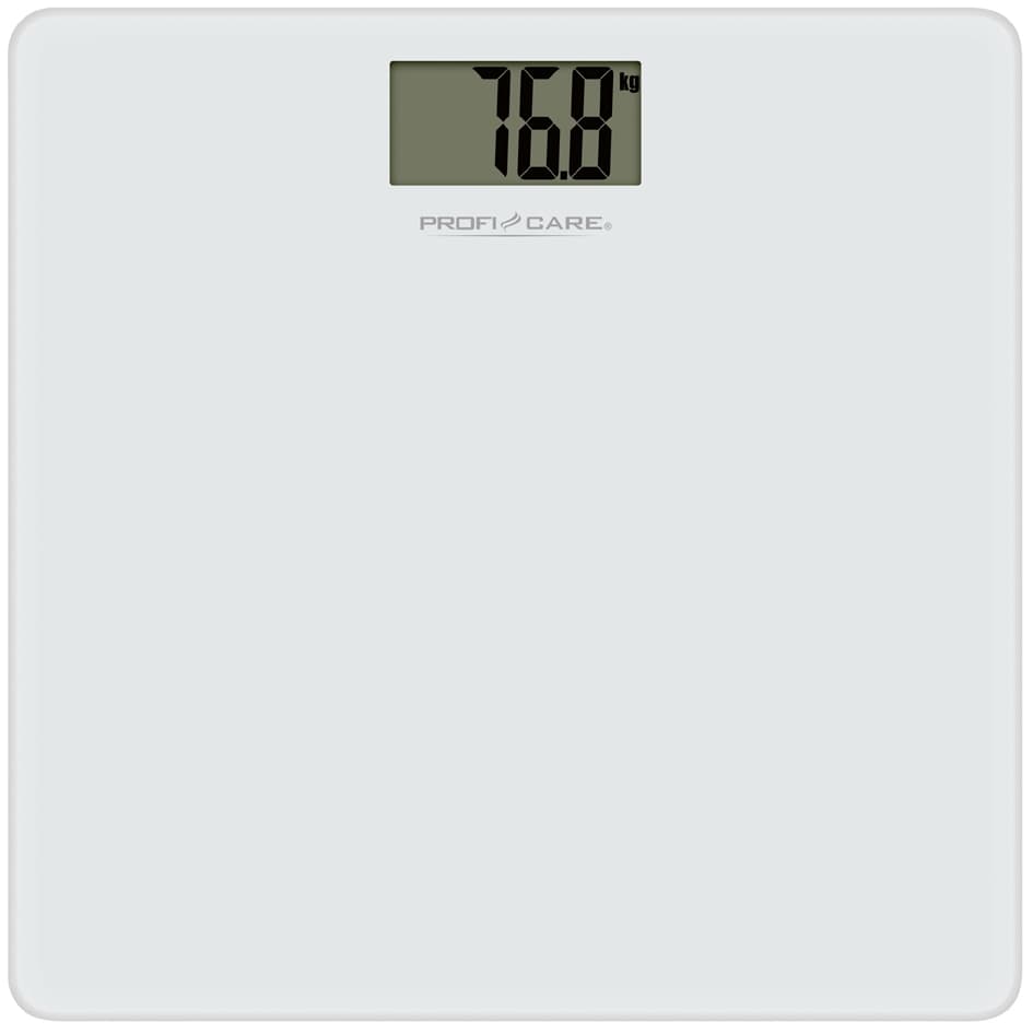 PROFI CARE Digitale Glas-Personenwaage PC-PW 3122, weiß