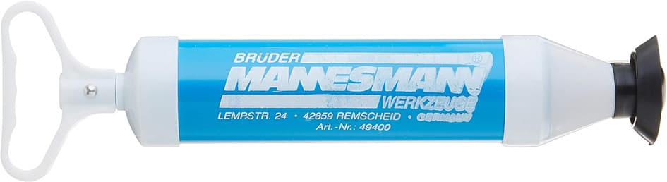 BRÜDER MANNESMANN Abflussreinigerpumpe, weiß/rot