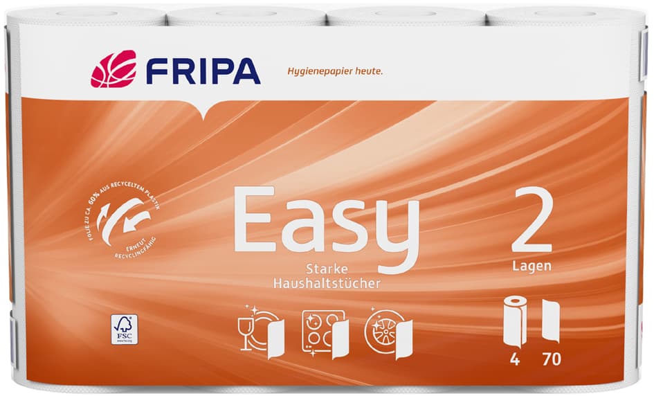 Fripa Küchenrolle Easy, 2-lagig, hochweiß
