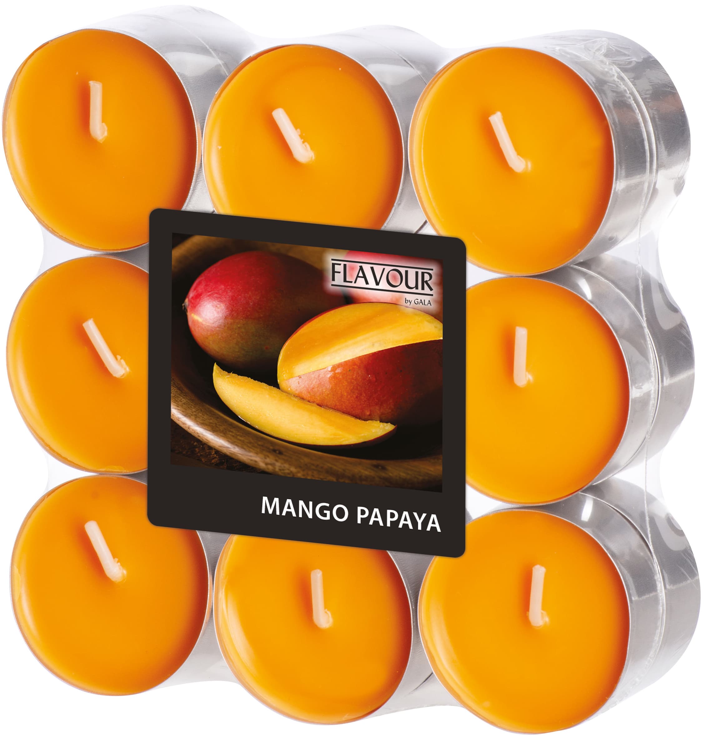 FLAVOUR by Gala Duft-Teelichter , Mango-Papaya,