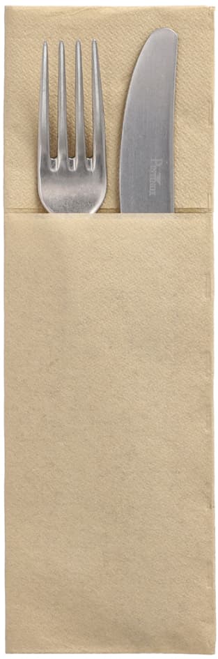 PAPSTAR Servietten-Tasche , DAILY Collection, , sand