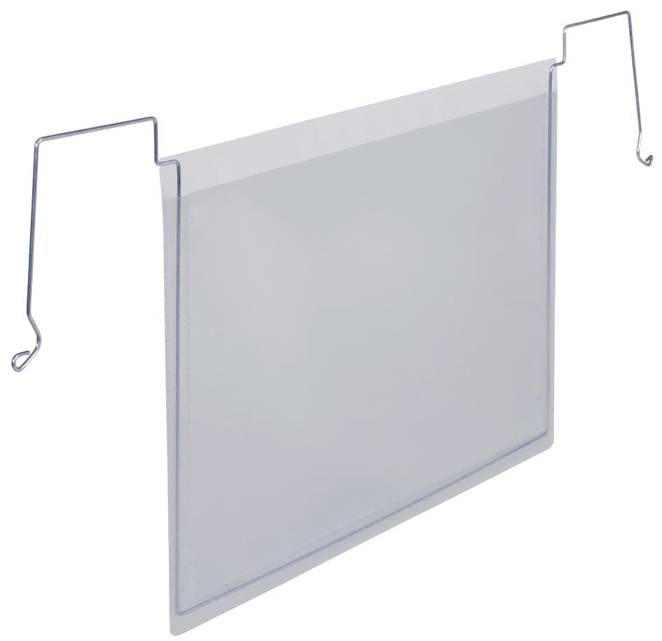 DURABLE Drahtbügeltasche, A5 quer, aus PP, transparent
