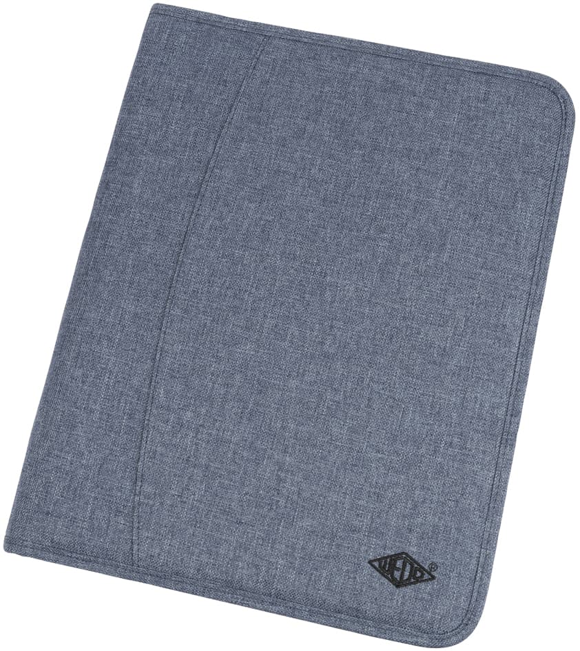 WEDO Schreibmappe , DENIM, , aus Polyester, blaumeliert