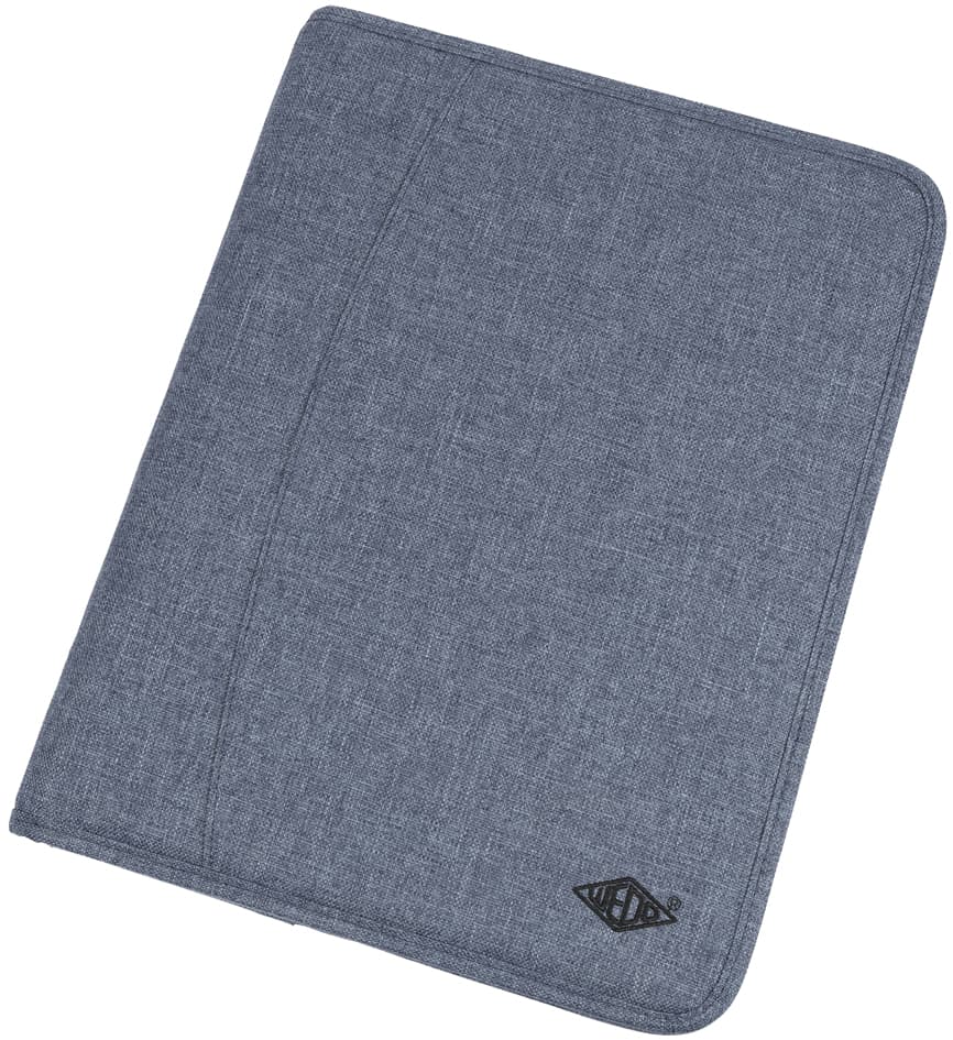 WEDO Ringbuchmappe , DENIM, A4, aus Polyester, blaumeliert