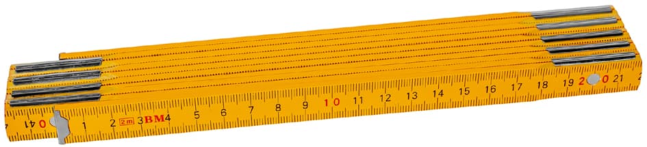 BRÜDER MANNESMANN Holz-Gliedermaßstab, Länge: 2,0 mm