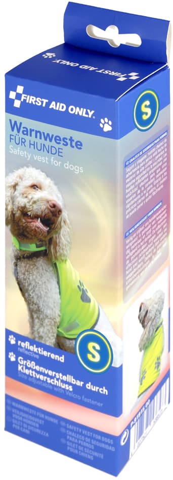 FIRST AID ONLY Hunde-Warnweste mit Pfoten-Print, gelb, S