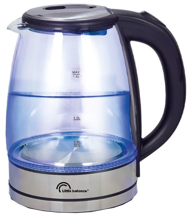 Little balance Wasserkocher Verre Design, 1,8 Liter, Glas