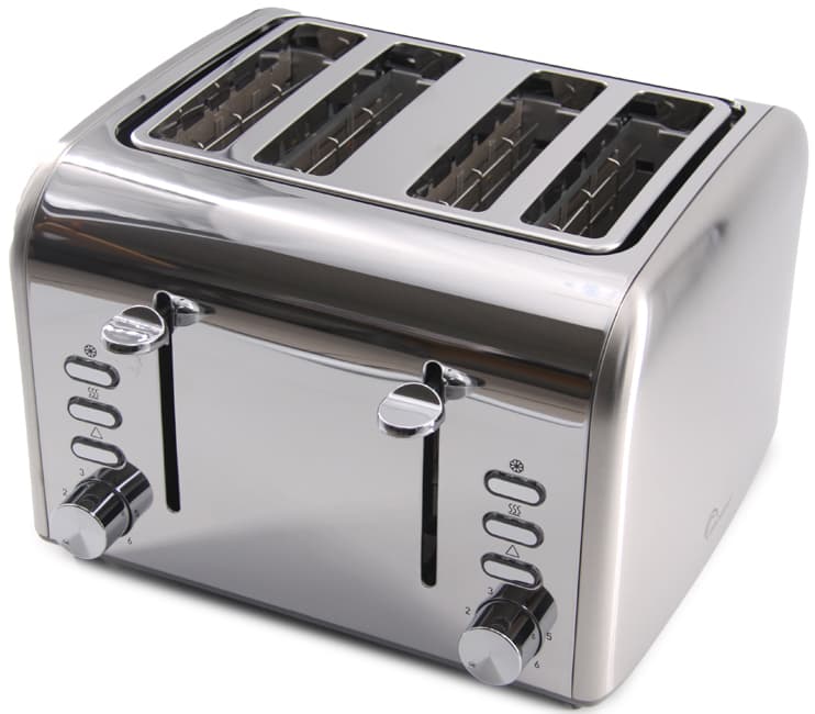 Little balance 4-Scheiben-Toaster Premiuum Inox, Edelstahl