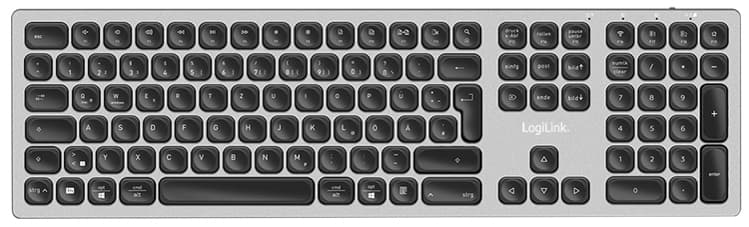 LogiLink BT 5.0 Multi-Device-Tastatur, bluetoothfähig