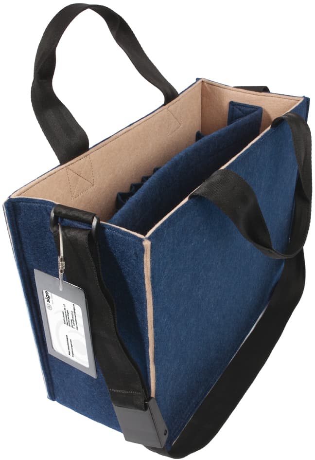 sigel Business-Filztasche Desk Sharing Bag Bicolor M, blau