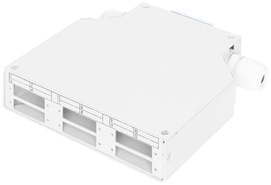 DIGITUS Hutschienenadapter für 6x SC/DX Kupplungen, grau
