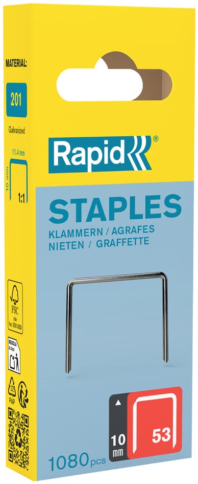 Rapid Feindrahtklammern Typ 53, 10 mm, Kleinpackung