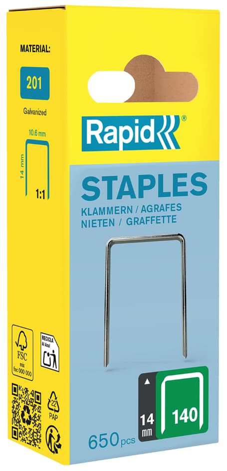 Rapid Flachdrahtklammern Typ 140, 14 mm, Kleinpackung