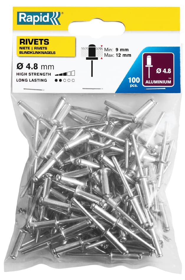 Rapid Blindniete Standard, 4,8 x 16 mm, aus Aluminium