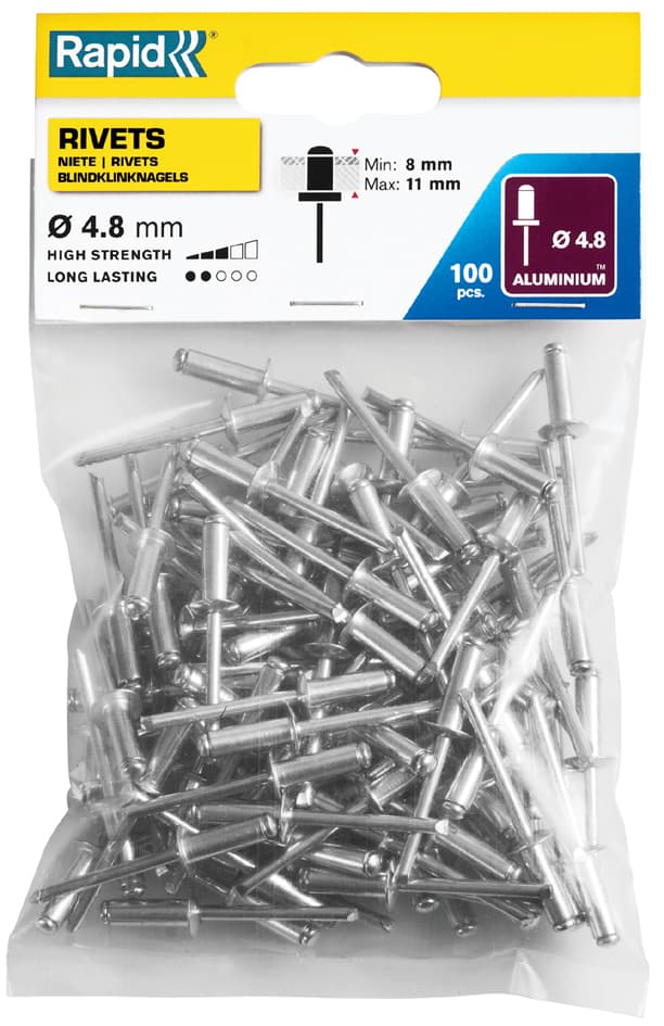 Rapid Blindniete Standard, 4,8 x 14 mm, aus Aluminium