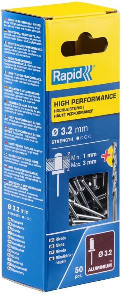 Rapid Blindniete Universal, 3,2 x 6 mm, aus Aluminium