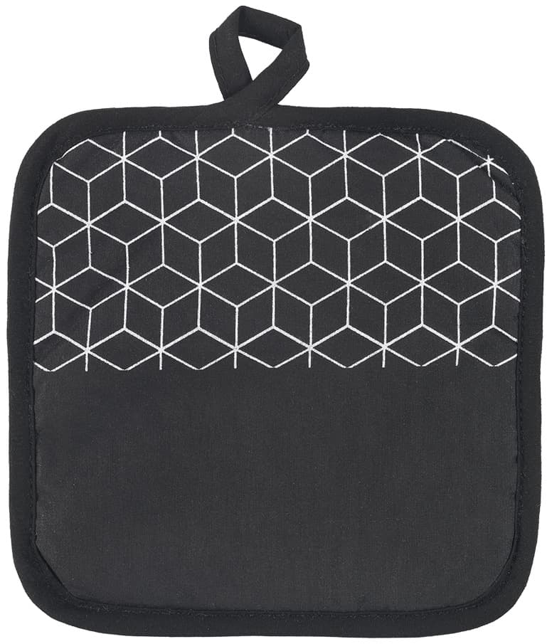 metaltex Topflappen, 2er Set, schwarz / weiß