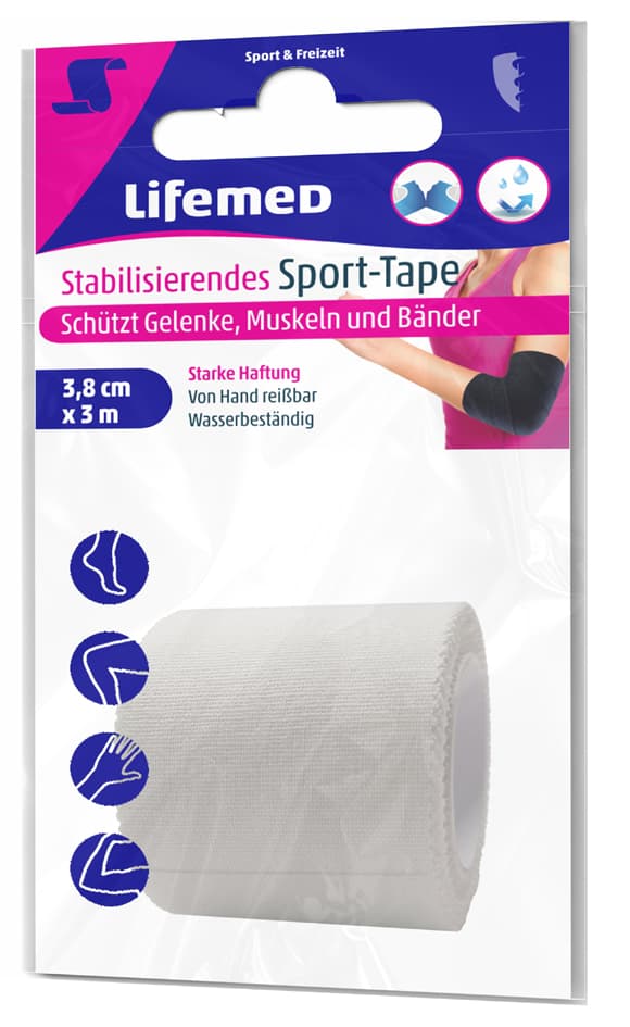 Lifemed stabilisierendes Sport-Tape, 38 mm x 3,0 m