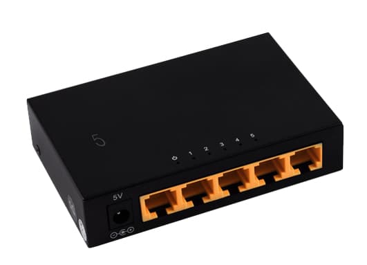 shiverpeaks Netzwerk-Switch, 5-fach, 1G, schwarz
