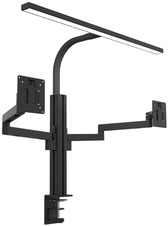 UNiLUX LED-Tischleuchte STRATA LUMINO SCREEN + Monitorarm
