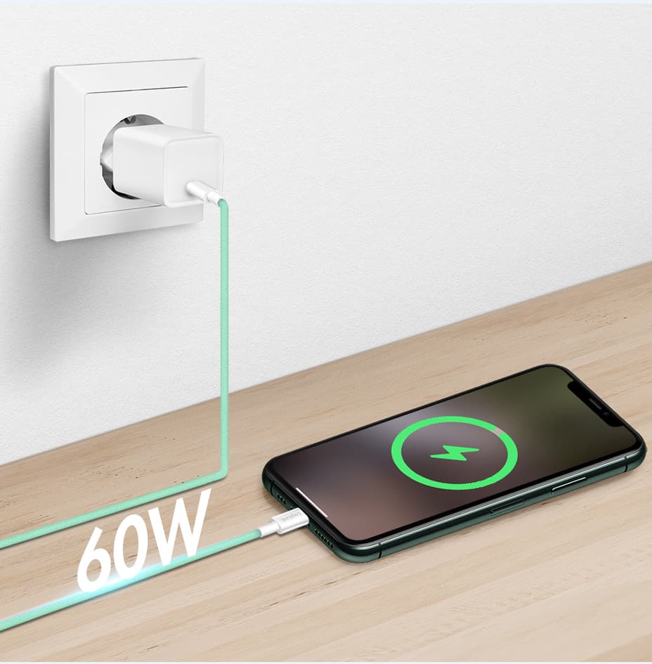 LogiLink USB 2.0 Kabel, USB-C - USB-C Stecker, 0,5 m, grün