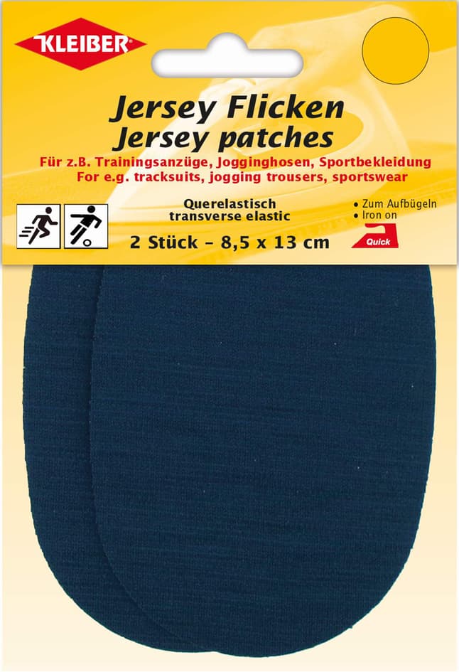 KLEIBER Jersey-Bügelflicken, 85 x 130 mm, dunkelblau
