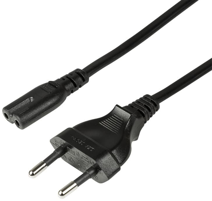 LogiLink Netzkabel, Eurostecker - Kleingerätekupplung, 3,0 m