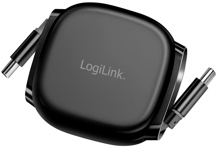 LogiLink USB 2.0 Kabel, USB-C - USB-C Stecker, ausziehbar