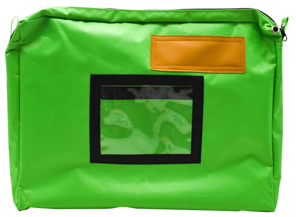 Wonday Banktasche mit Dehnfalte, aus Nylon, grün