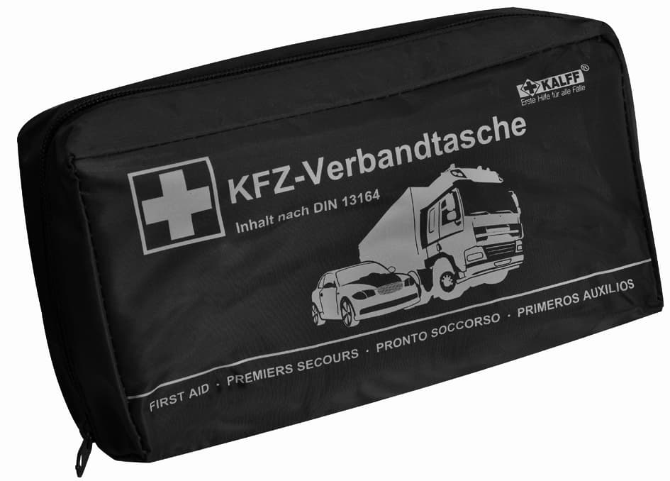 KALFF KFZ-Verbandtasche , Kompakt, , Inhalt DIN 13164, schwarz